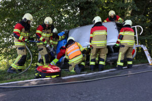 Stützpunktfeuerwehr Zug im Einsatz.