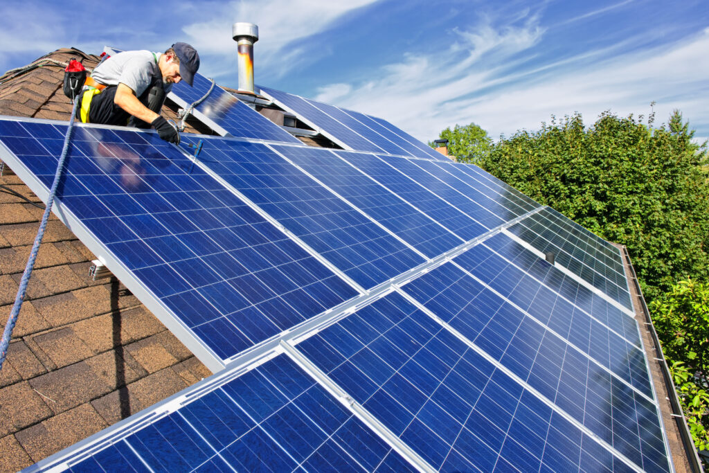 solarenergie auf dem dach photovoltaik