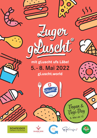 Der Flyer des zuger Gluscht