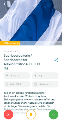 Jobangebot Matching App