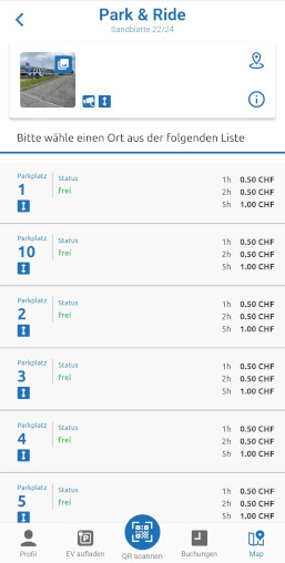 Parkplatz App Share.P