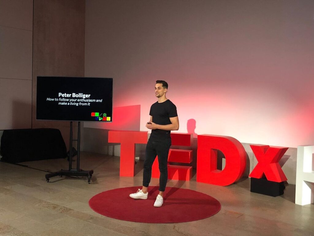 Bolliger steht auf der TED-Talk-Szene