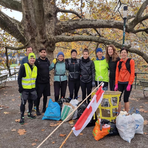 Plogging Aktion in Zürich