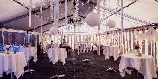 Hochzeitsdekoration beim Stauberhof.