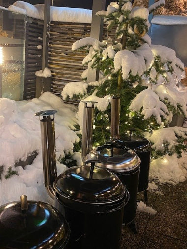 Öfen der WinterWonderLand-Terrasse.