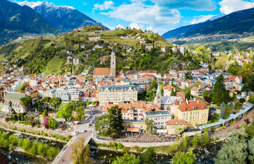 Meran Stadt Panorama