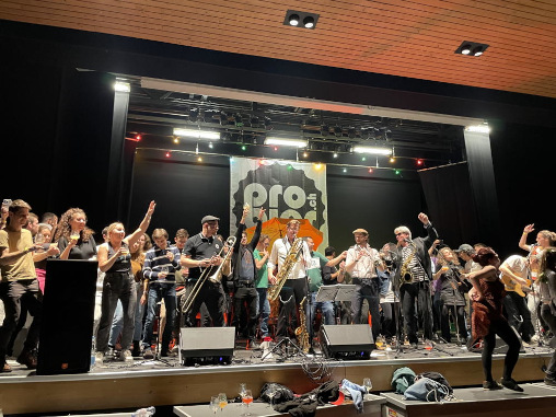 Musiker auf Bühne beim Zürich Bier Festival