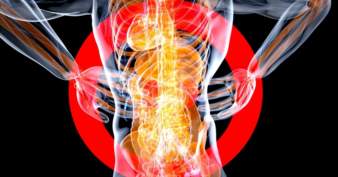 rückenschmerzen, a person with a light in their head