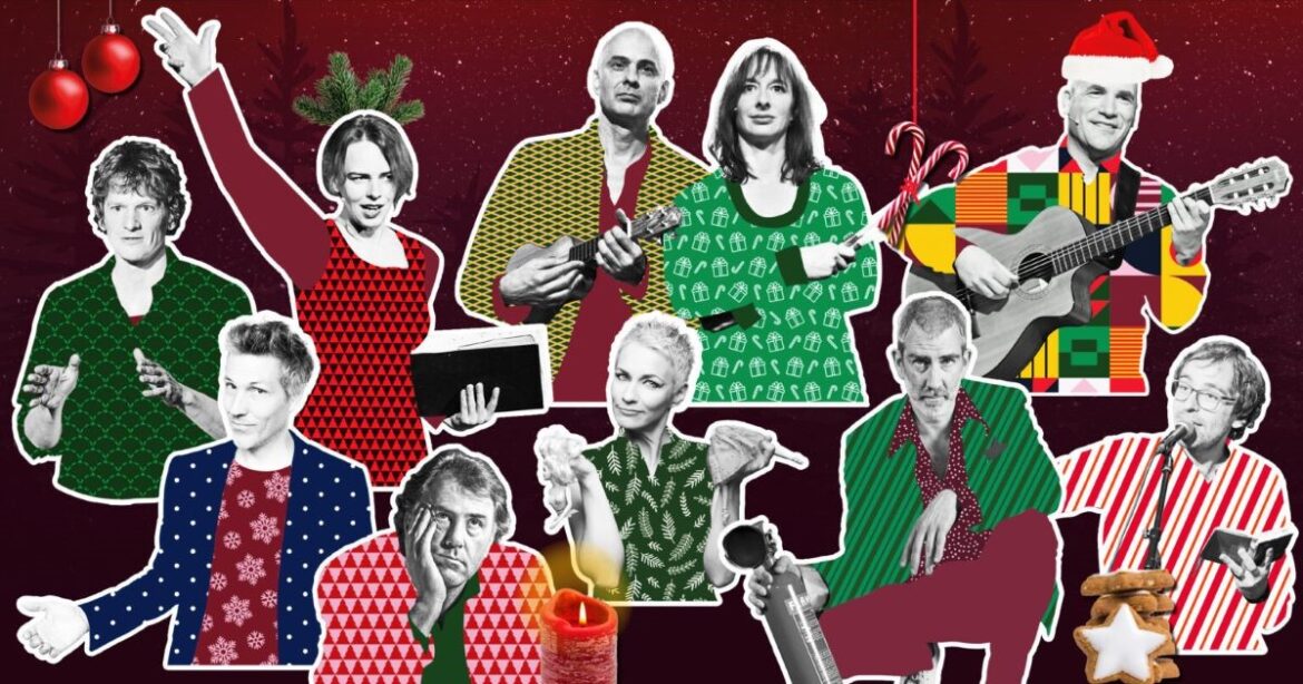 Die Stars der liederlichen weihnacht.