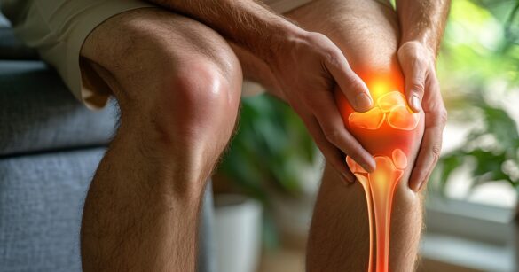 arthrose, ai generated, knee, pain, injury, arthritis, joint, health, medical, skeleton, anatomy, discomfort, leg, inflammation, suffering, glowing, healthcare, rehabilitation, person, bones, muscle, x-ray, osteoarthritis, lifestyle