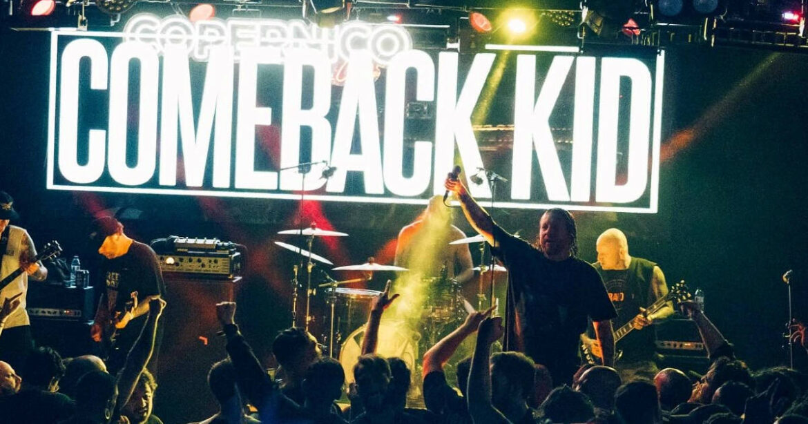 Bild der amerikanischen Band Comeback Kid während eines Konzerts auf der Bühne
