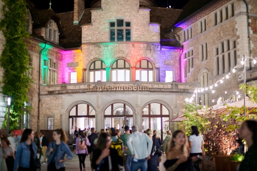 Blick auf das Landesmuseum an der Langen Nacht der Zürcher Museen
