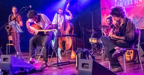 Gürkan Karacan & Kombo in Aktion auf der Bühne